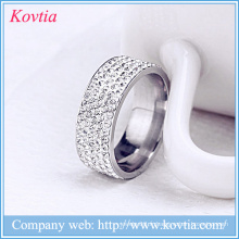 Dernier anneau en diamant design anneaux en or beaux bijoux en acier inoxydable yiwu